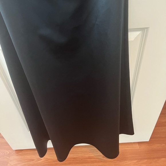 ABS Evening Allen Schwartz Strapless Black Gown - Picture 9 of 16